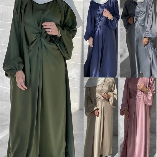 Two-piece abaya & cardigan