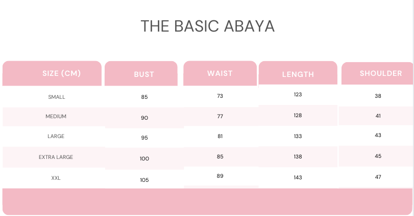 The basic abaya